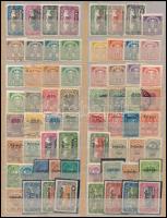 Ausztria 1917-1921 133 db klf bélyeg kétoldalas közepes berakólapon (Mi EUR 170.-)