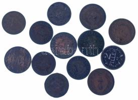 1893KB-1902KB 1f bronz (5xklf) + 1893KB-1918KB 2f bronz (8xklf) T:VF-F, patina