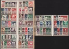 Ausztria 1946-1950 166 db klf bélyeg kétoldalas közepes és kétoldalas kis berakólapon (Mi EUR 250.-)