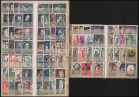 Ausztria 1950-1964 176 db klf bélyeg kétoldalas közepes és kétoldalas kis berakólapon (Mi EUR 230.-)