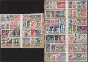 Ausztria 1950-1964 176 db klf bélyeg kétoldalas közepes és kétoldalas kis berakólapon (Mi EUR 230.-)