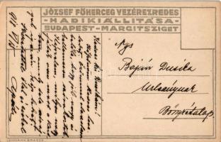 1918 A hadtáp sav. József főherceg vezérezredes Hadikiállítása Budapest-Margitsziget / WWI Austro-Hu...