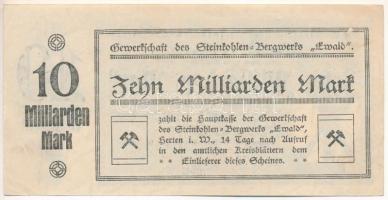 Német Birodalom / Weimari Köztársaság / Herten 1923. "Die Gesellschaft des Steinkohlen-Bergwerk...