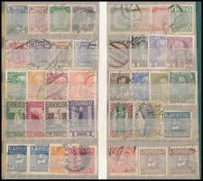 Ausztria 1899-1908 78 db klf bélyeg kétoldalas kis berakólapon (Mi EUR 200.-)