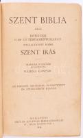 Szent Biblia. Ford.: Károli Gáspár. Bp., 1944., Brit és Külföldi Bibliatársulat, 797+1+269+1 p. Átkötött félvászon-kötés, kopott borítóval.