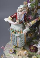 Alt Wien / Carl-Johann Gottlob Thieme (1823-1888) Potschappel hausmaler óriás aufsatz 1823-as évszám...