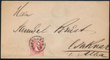 1870 Levél 5kr bérmentesítéssel "DEBRECZEN" - "SZ. FEHÉRVÁR" (5.000)