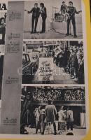 1968 Egy nehéz nap éjszakája, zenés angol filmvígjáték a Beatles együttesről, zenei filmplakát, papí...