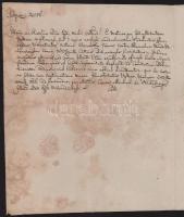 1827 Nagyvárad, Csáky Ferenc püspöki helynök (vicarius episcopalis) aláírása egy egyházi dokumentumo...