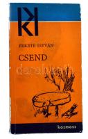 Fekete István: Csend. 1965, Kozmosz Könyvek. Első kiadás! Bozóky Mária rajzaival. Kiadói foltos papírkötés, kopottas állapotban.