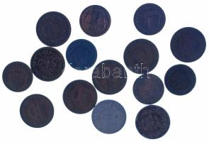 1926-1938. 1f bronz (6db) + 1927-1944. 2f Fe, bronz (10db) T:VF-F Adamo P1, P2