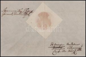 1834 Nagyvárad, Házassági engedély várad-velencei katolikus férfi (Hamza Ferenc) és helvét hitvallás...