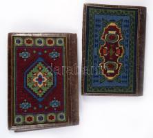 Würzl M. és Fiai Cs. Kir. Udv. És Kamarai Szállító 2 darab bőr irattáska, kis hiánnyal, kopással, 16x22 cm