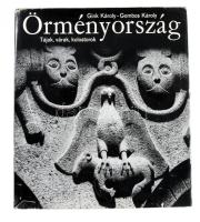 Örményország. Tájak, városok, kolostorok. Fényképezte: Gink Károly. A szöveget írta: Gombos Károly. Bp., 1972, Corvina. Megjelent 3150 példányban. Kiadói egészvászon kötés, kissé sérült papír védőborítóval.