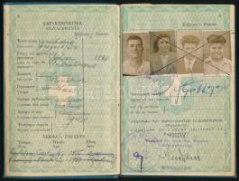 1952 Görög fényképes útlevél / Greek passport