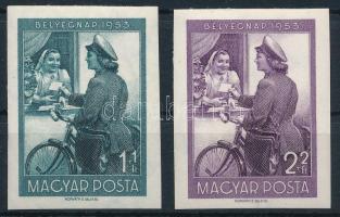 1953 Bélyegnap (26.) vágott sor (9.000)