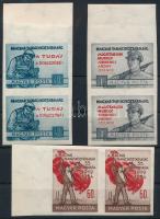 1954 Magyar Tanácsköztársaság (III.) sor ívszéli vágott párokban (32.000)