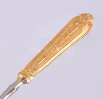 4 részes tortaszervírozó szett, díszdobozban, újszerű, h: 27 cm