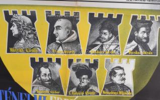 cca 1940 Magyar Nemzet, a történelmi Erdély szellemének kifejezője! Plakát, papír, Globus Bp, hajtás...