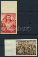 1952 Békekongresszus ívszéli vágott sor (8.000)