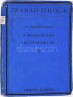 Szelényi Ödön: A neveléstan alapvonalai. Szabad Iskola V. köt. Bp., 1922., Genius, 103+1 p. Kiadói egészvászon-kötés, kopott borítóval, sérült gerinccel, a gerincen címkével.