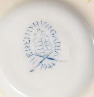 Herendi virágmintás oroszlánkörmös kisváza, jelzett, minimális kopással, m: 8 cm