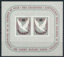 1945 Bázeli galamb blokk Mi 12