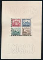 Deutsches Reich 1930 IPOSTA blokk Mi 1 luxus minőség. (Mi EUR 1.600.-)