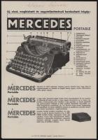 Mercedes táskaírógép reklám nyomtatvány