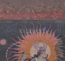 Ifj. K. Muraközy László (működött a XX sz. első felében): "A nap leánya". Akvarell, papír,...