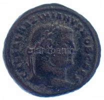 Római Birodalom 294 / Galerius / Heraclea / Follis bronz (9,32g) T:XF,VF Roman Empire 294 / Galerius / Heraclea / Follis bronze "GAL VAL MAXIMIANVS NOB CAES / GENIO POPV-L-I ROMANI - HTB" Genius standing left holding patera from which liquid flows and cornucopiae (9,32g) C:XF,VF RIC VI 18b