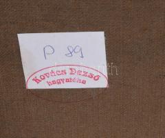 Jelzés nélkül (XX sz. első fele): Napfényes táj. Olaj, vászon, hátoldalán Kovács Dezső műgyűjtő hagy...