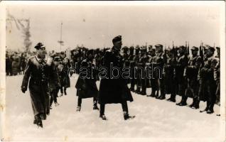 1939 Vereckei-hágó, Veretskyy pereval, Verecke Pass, Serednioveretskyy; Magyar-Lengyel baráti találkozás a visszafoglalt ezeréves határon / Hungarian-Polish meeting on the historical border, military, irredenta (Rb)