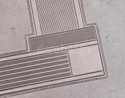 Ezüst (Ag) tárca, jelzett, 8x10 cm, bruttó 142g