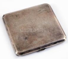 Ezüst (Ag) tárca, jelzett, 8,5x8 cm, bruttó 121g