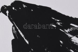 Nádler István (1938-): Niké (cím nélkül), 1991. Szitanyomat, papír. Jelzett. Számozott: 77/100. Az 1...