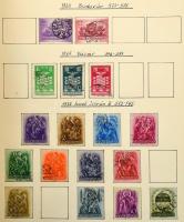 1889-1945 Gyűjteménykezdemény előrajzolt albumlapokon