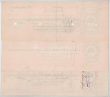 1930-1942. Budapest 14db 10f - 3p 60f 14xklf névértékű kitöltött váltó T:XF-F