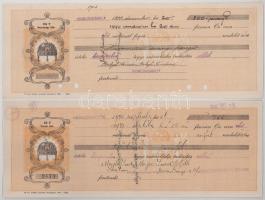 1930-1942. Budapest 14db 10f - 3p 60f 14xklf névértékű kitöltött váltó T:XF-F