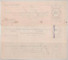 1930-1942. Budapest 14db 10f - 3p 60f 14xklf névértékű kitöltött váltó T:XF-F