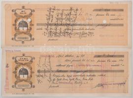 1930-1942. Budapest 14db 10f - 3p 60f 14xklf névértékű kitöltött váltó T:XF-F