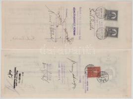 1930-1942. Budapest 14db 10f - 3p 60f 14xklf névértékű kitöltött váltó T:XF-F