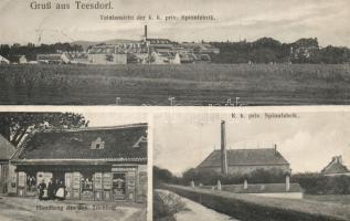 Teesdorf spinning-mill and the shop of Josef Zöchling