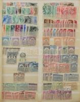 Érdekes vegyes anyag a klasszikusoktól kb 2000-ig, 7 db Schaubek nagy berakólapon