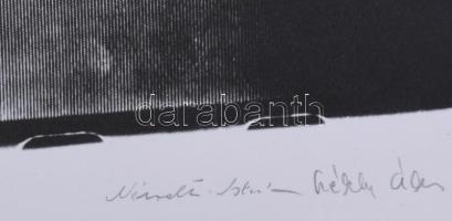 Németh István (?-?) - Székely Ákos (1945-2021): Cím nélkül, 1991. Szitanyomat, papír. Jelzett. Számo...