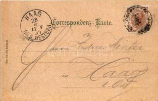 1897 All Heil! / kerékpáros művészlap / bicycle riding. Kunstanstalt Karl Schwidernoch Art Nouveau, ...