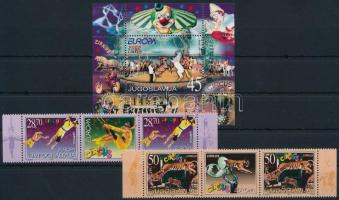 2002 Európa: Cirkusz Mi 3076-3077 szelvényes párok + blokk 53