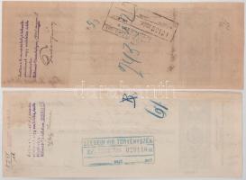 1908-1926. Budapest 13db 10f - 20K 13xklf névértékű kitöltött váltó T:XF-F