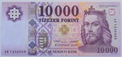 2014. 10.000Ft "AH 7436069" T:UNC,AU