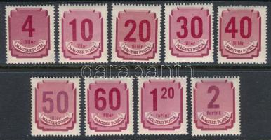 1950 Forint-fillér portó sor